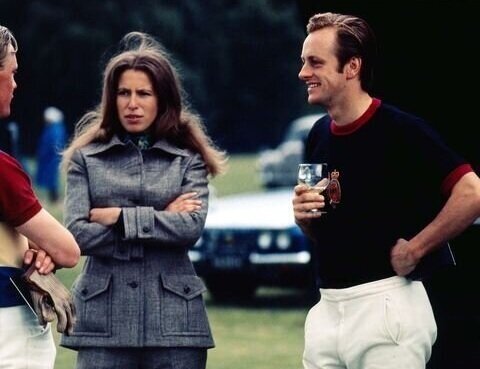 Princess Anne and Andrew Parker Bowles in real life.