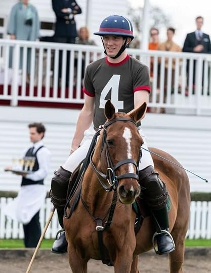 Prince Charles playing polo in The Crown