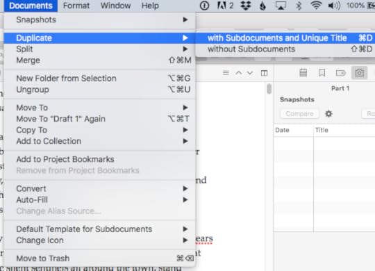 Scrivener Drafts