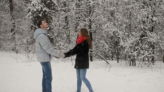 couple holding hands in the snow - Google Search