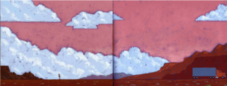 Lonely Spread. From THE JOURNEY OF OLIVER K. WOODMAN, by Darcy Pattison