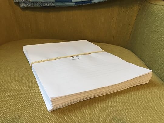 Novel, the second. Draft, the first.