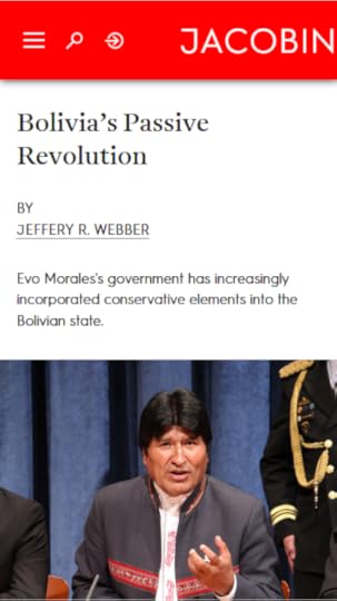 Jacobin: Bolivia’s Passive Revolution