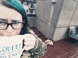 Getting in our outside time…even though it’s kinda raining.