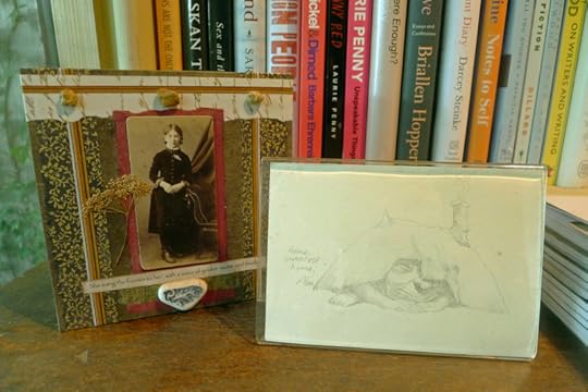 Collage by Lynn Hardacker and pencil drawing by Alan Lee