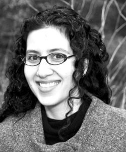 Gigi Pandian headshot 38 b&w vertical crop