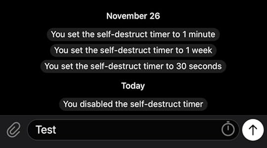 Secret Chat and disappearing messages
