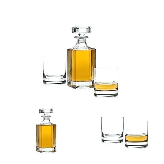 liquor decanter set whiskey liquor decanters decanter set for scotch bourbon wine includes 2 crystal whiskey decanter set with tray scotch decanter set crystal