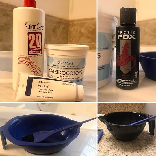 Some of the various products I used for the coloring in these photos.