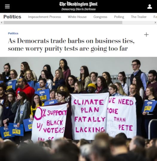 WaPo: As Democrats trade barbs on business ties, some worry purity tests are going too far