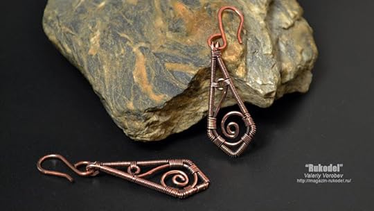 Handmade copper wire jewelry. Wire Wrapped Earrings. Wire wrap tutorial.