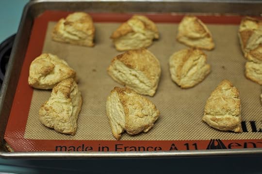 cream scones, baked