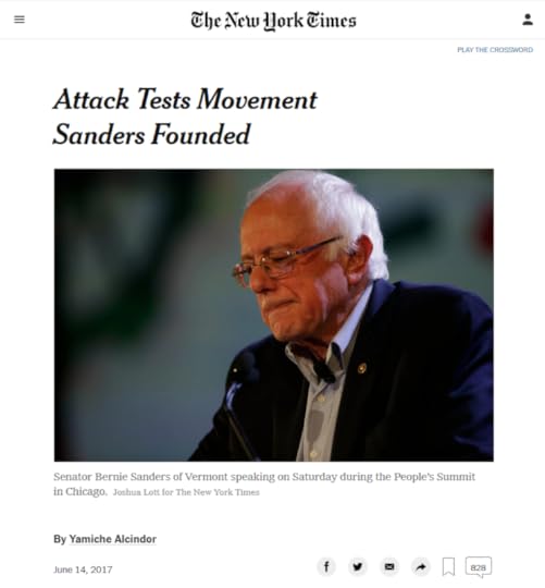 NYT: Attack Tests Movement Sanders Founded