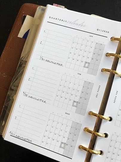 Planning blogs and newsletters for Q1 2020 already!!