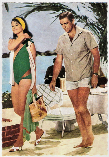 Claudine Auger and Sean Connery in Thunderbolt (1966)