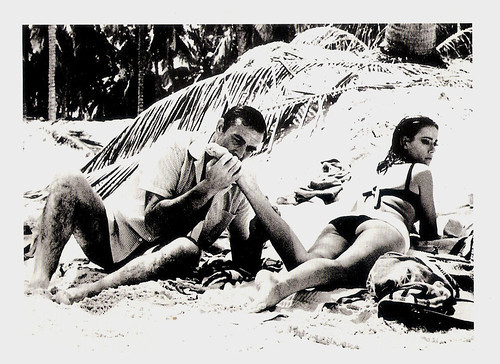 Claudine Auger and Sean Connery in Thunderbolt (1966)