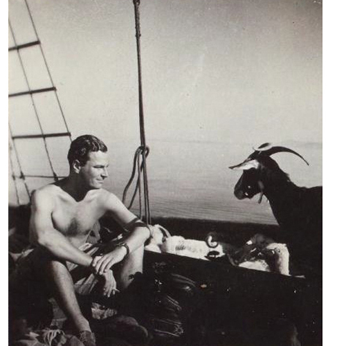 ...with friend. (Photo Joan Leigh Fermor, Nat'l Library of Scotland) 