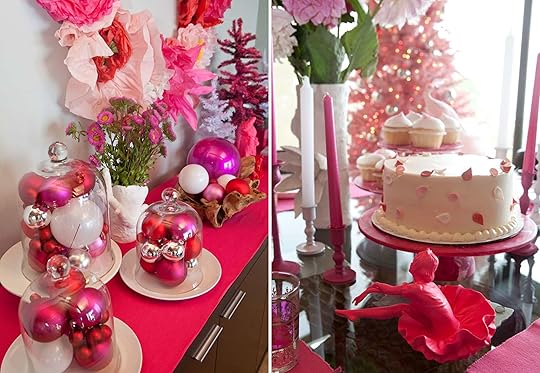 Emily Henderson Weird Holiday Celebrity Hot Pink Table