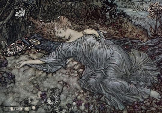 Titania Sleeping by Arthur Rackham