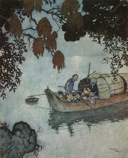 The Fisherman Stops to Listen (from ''The Nightingale'') by Edmund Dulac.jpg 