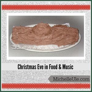 Christmas Eve buche de noel, yule log
