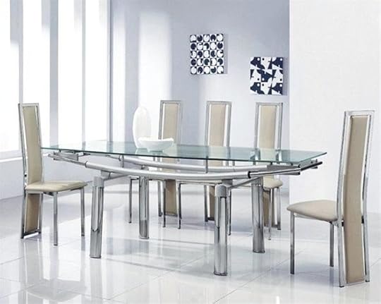glass dining table with 6 chairs delta extending and argos mega