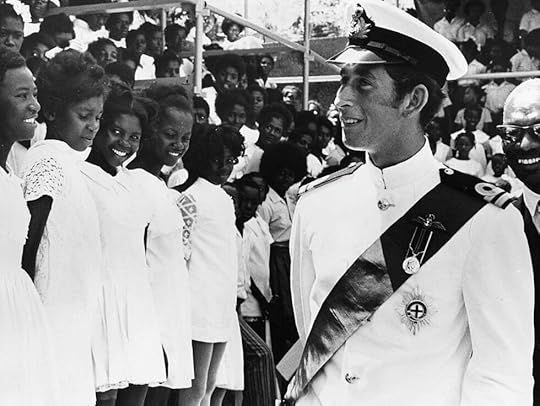 The real-life Prince Charles while he was stationed in The Bahamas.