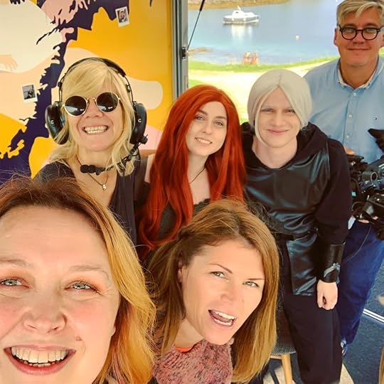 TV team selfie