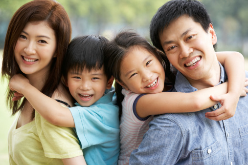 Image result for chinese couple with two children