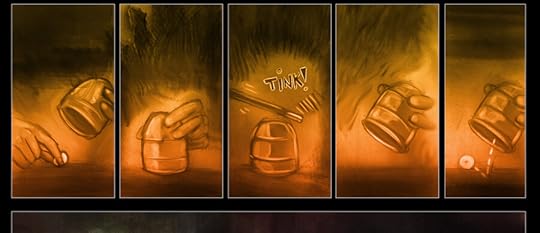 Panels from my webcomic , “The Conjurers”, a companion piece to the upcoming novels.