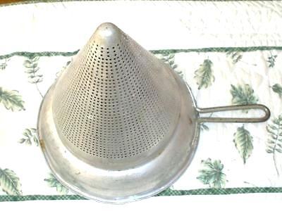 colander strainer vintage jam jelly juicer sieve colander strainer aluminum wood pestle w stand 6 colander strainer sieve colander strainer spoon