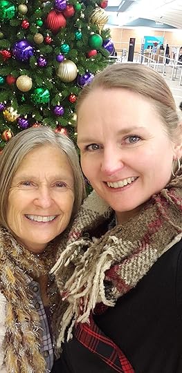 My mom and I on the way to Seattle at an obscenely early hour of the morning. December 18, 2019.