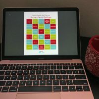laptop screen with meal planner open