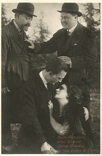 Italia Almirante, Lido Manetti and Oreste Bilancia in La statua di carne