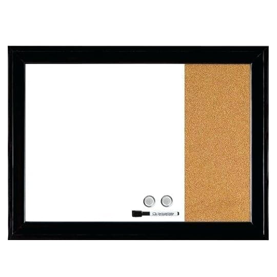 17 x 23 dry erase board quartet home magnetic combination cork ebony frame calendar combo chalk boards assorted colours