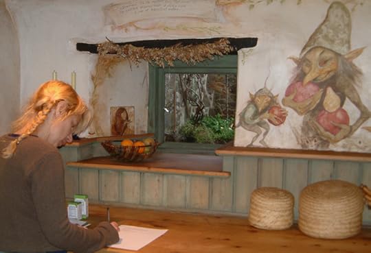 Brian's goblins on the kitchen wall