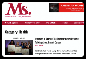 Ms. Magazine Strength in Stories by Lisa Niver