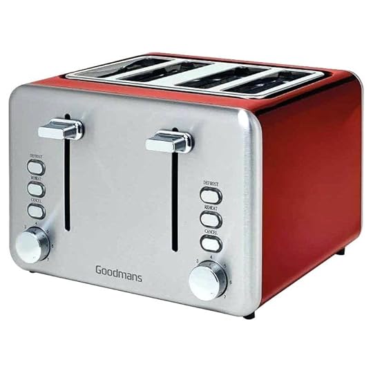 red 4 slice toaster click on image to enlarge red 4 slice toaster and kettle set russell hobbs red kettle and 4 slice toaster set