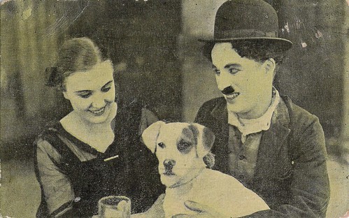 Charlie Chaplin and Edna Purviance in A Dog's Life (1918)