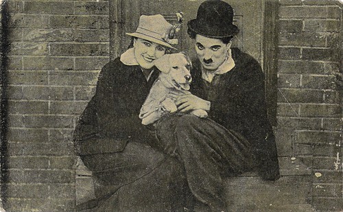 Charlie Chaplin and Edna Purviance in A Dog's Life (1918)