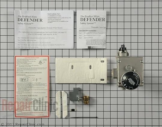 bradford white water heater gas valve replacement assembly fireplace electric insert ships today
