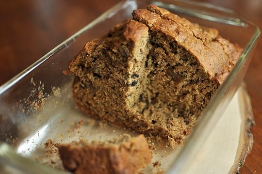 maple banana bread with pear butter