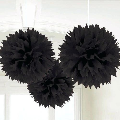 decorative balls to hang from ceiling fluffy hanging decoration black