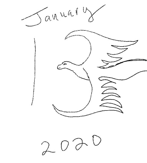 Dragon shaped like 3