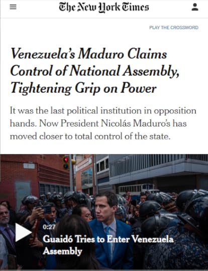 NYT: Venezuela’s Maduro Claims Control of National Assembly, Tightening Grip on Power 