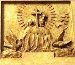 Bas relief Jesus Lamb of God