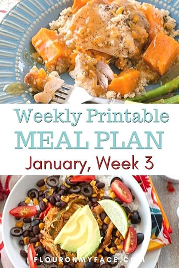Preview image for the January Meal Plan Week 3 with Printables