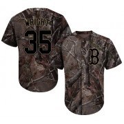 Steven Wright Authentic Men's Jersey - Baseball Boston Red Sox #35 Camo Flex Base Realtree Collection