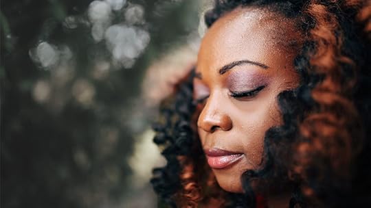 close-up of woman meditating