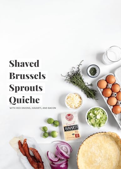 Shaved Brussels Sprouts Quiche from The faux martha